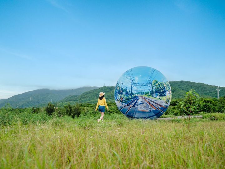 ▲鮫島大輔「鐵道 Flatball」。　圖：屏東縣政府／提供