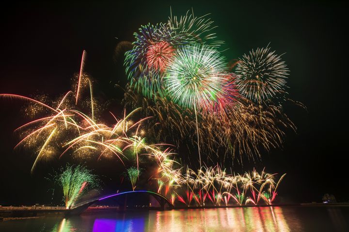 2025澎湖國際海上花火節，04/28試放場；05/05開幕。　圖：shutterstock／來源