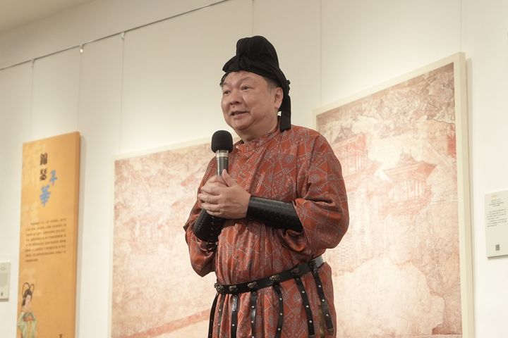 ▲陽明交通大學藝文中心陳一平主任代表校方致詞。　圖：社團法人中華翰維文化推廣協會／提供