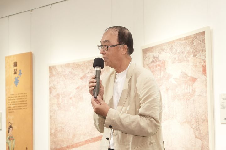 ▲文化部文化資產局前局長施國隆教授致詞。　圖：社團法人中華翰維文化推廣協會／提供