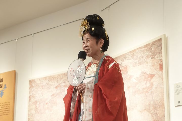 ▲陽明交通大學藝文中心洪惠冠顧問致詞。　圖：社團法人中華翰維文化推廣協會／提供