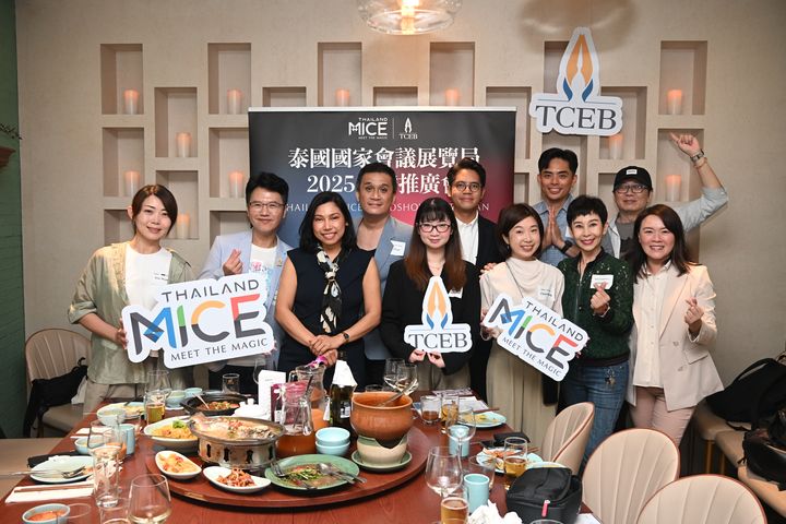 ▲泰國會展局 TCEB 於05/28舉辦媒體餐敘，與媒體分享泰國 MICE 的各項資源。　記者-張偉浩／攝