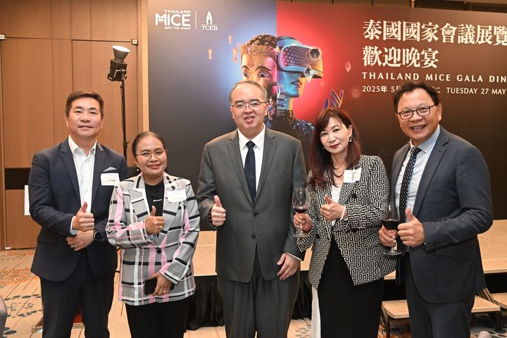 ▲泰國會展局 TCEB 在 ABV 南洋餐廳舉辦企業客戶晚宴。　記者-張偉浩／攝
