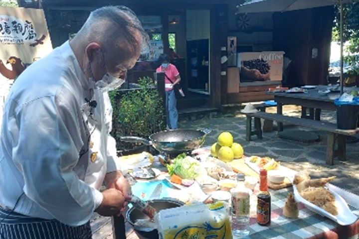 觀音山綠竹筍美食市集活動將邀請主廚示範料理秀。　圖：北海岸及觀音山國家風景區管理處／提供 