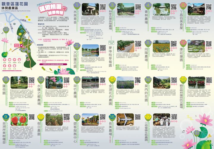 ▲活動摺頁2頁之2。　圖：桃園市政府農業局／提供