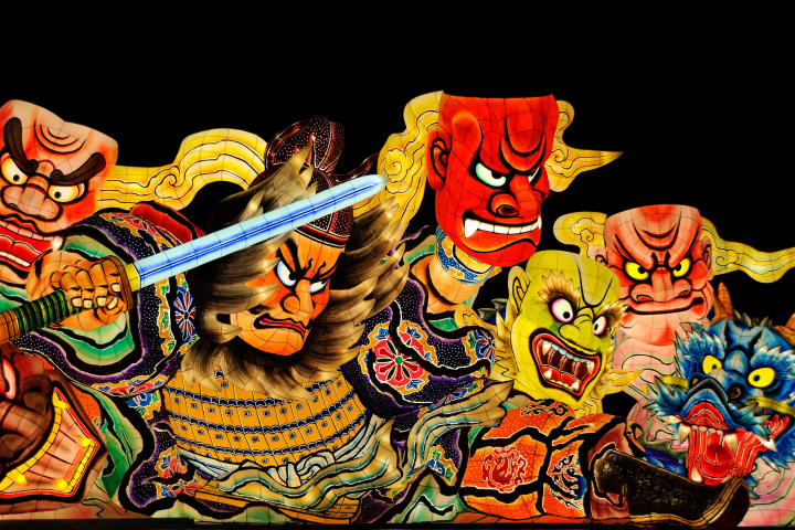 青森睡魔祭以大型手工燈籠為賣點。　圖：shutterstock／來源