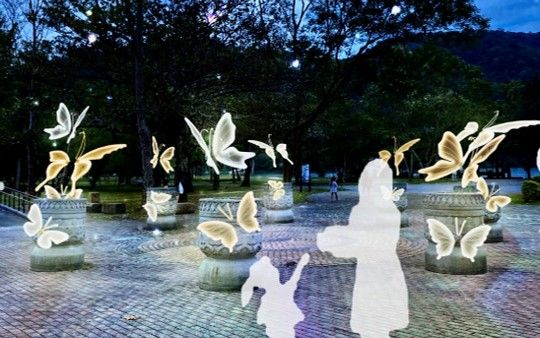 ▲「舞蝶紛飛」燈區設計。　圖：花東縱谷國家風景區管理處／提供