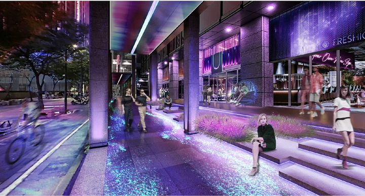 ▲DREAM PLAZA 餐酒館與露天座席。　圖：統一集團／提供