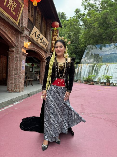 ▲來自印尼新娘在台南白河萬里長城拍婚照。　圖：白河萬里長城／提供