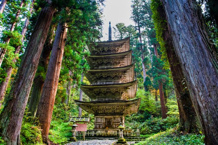 ▲山形縣羽黑山五重塔。　圖：太平洋旅行社／提供