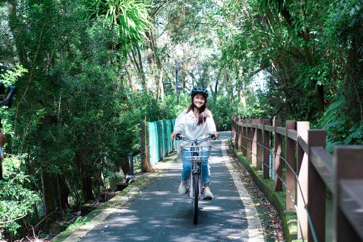 ▲「埔里台灣之心．好山好水好好騎」路線，起點是福興溫泉區，終點是地理中心碑。　圖：日月潭國家風景區管理處／提供