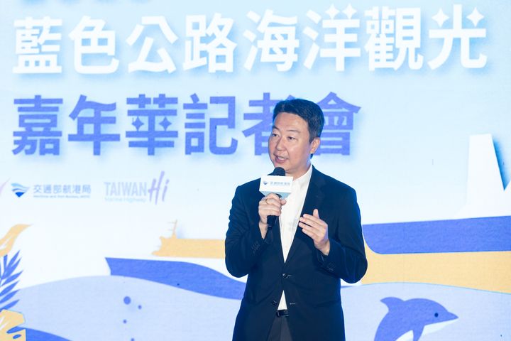 交通部陳世凱部長致詞。　圖：交通部航港局／提供 