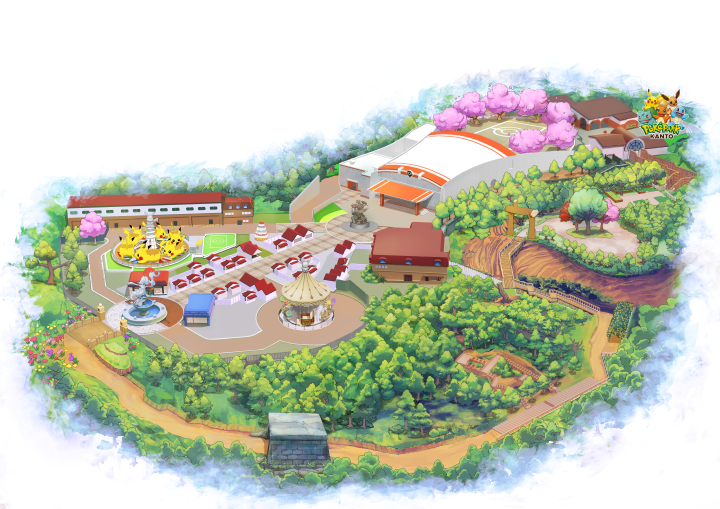 ▲園區內劃分「森林」與「都市」兩區。　圖：The Pokémon Company／提供