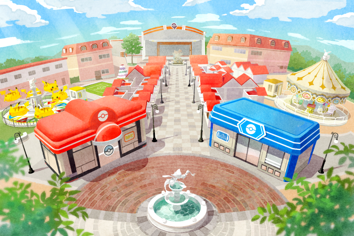 ▲冒險據點「草紗鎮」示意圖。　圖：The Pokémon Company／提供