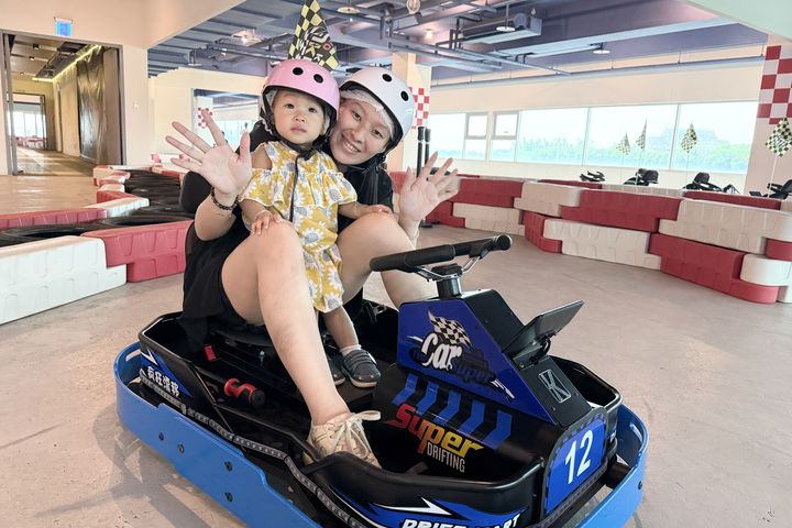 暑假全新親子活動登場，麗寶國際賽車場推出「瘋狂甩尾車」體驗 。　圖：麗寶樂園渡假區／提供