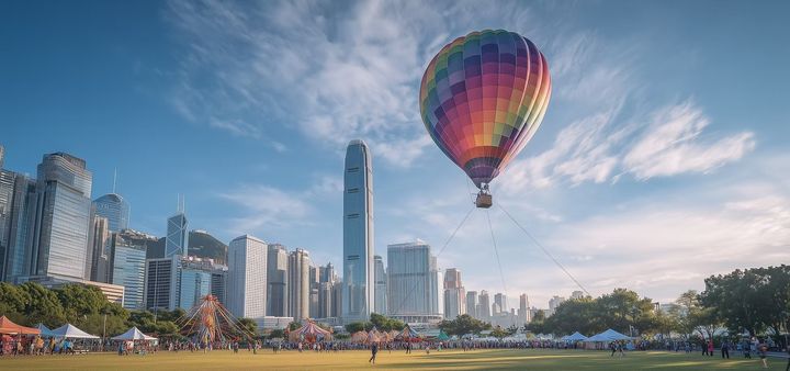 ▲香港將舉辦首屆「香港國際熱氣球節」。　圖：KKday／提供