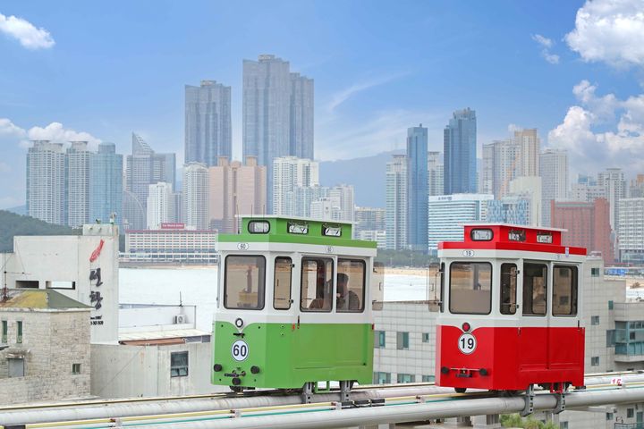 ▲繽紛又可愛的「天空膠囊列車」。　圖：長榮航空／提供