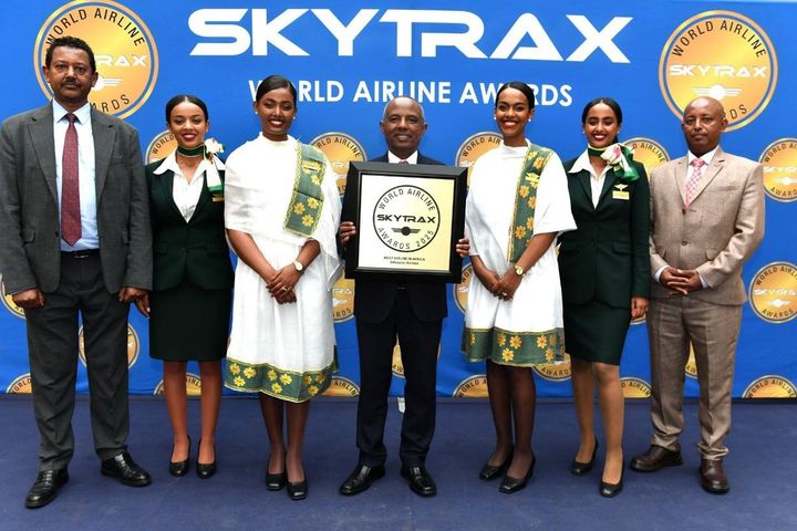 衣索比亞航空連續八年榮獲SKYTRAX非洲最佳航空公司。　圖：達盛旅行社／提供 
