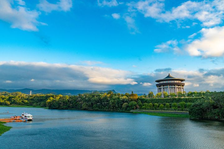▲峨眉湖遊艇風光。　圖：新竹縣政府交通旅遊處／提供