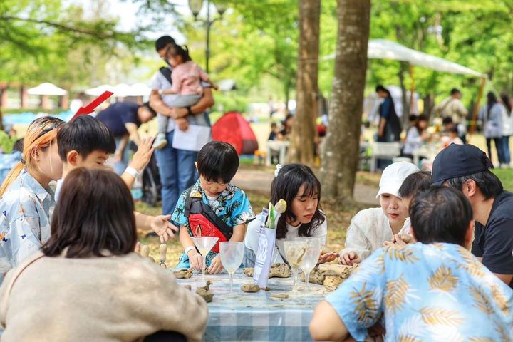 小朋友們參與體驗活動。 圖:台南市政府觀光旅遊局/提供