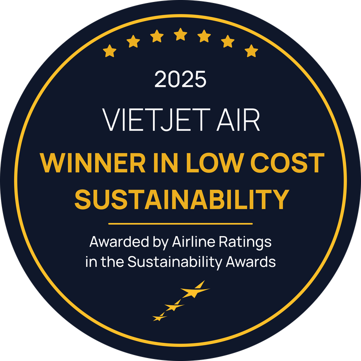 ▲越捷航空榮獲「2025全球永續發展大獎」。 圖:越捷航空/提供