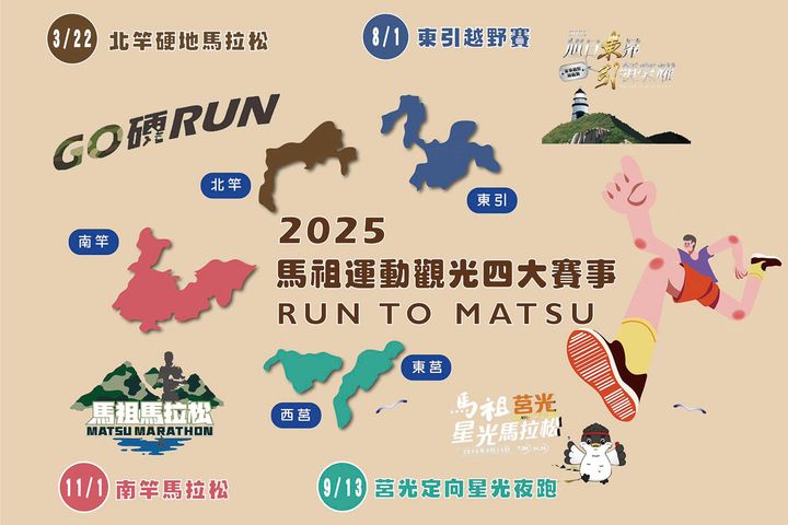 ▲馬祖運動觀光4大賽事。　圖：連江縣政府／提供