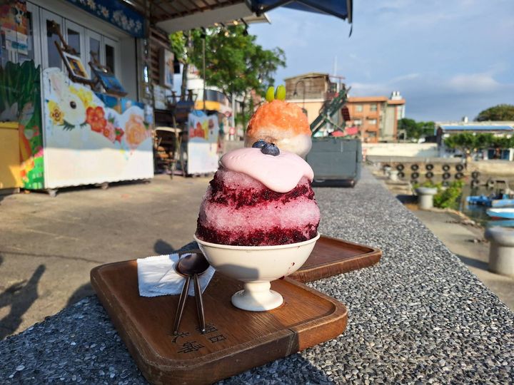 ▲淡水第一漁港特色冰品是夏日消暑最佳選擇。　圖：新北市政府漁業及漁港事業管理處／提供
