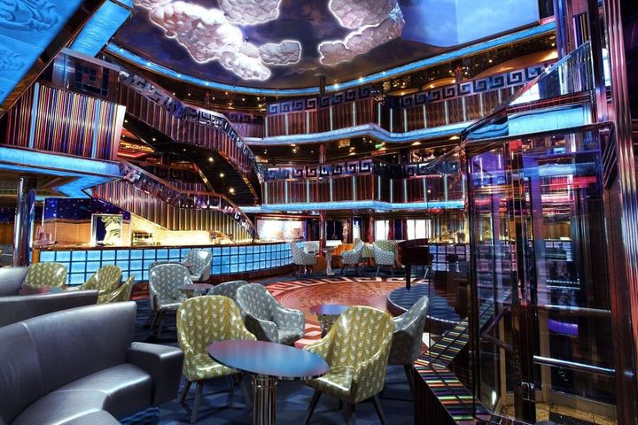 ▲全面換新的迎賓大廳（效果圖） Main Hall Renderings。　圖：歌詩達郵輪／提供