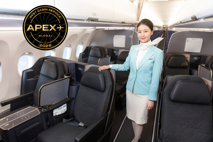 ▲大韓航空獲 APEX 評選「最佳客艙服務獎」殊榮。　圖：大韓航空／提供