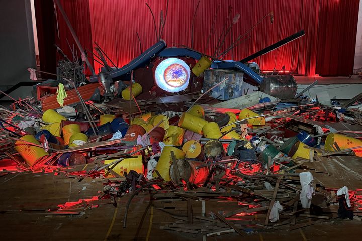 ▲第3屆「馬祖國際藝術島」作品－《哥吉拉計畫 2025》。　記者-謝旻蒨／攝