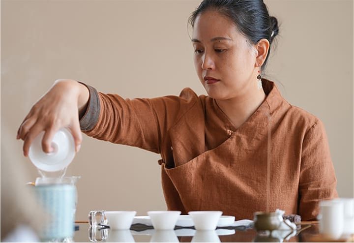 ▲感受靜心哲學的茶道體驗。　圖：昆明春城湖畔高爾夫渡假村／提供