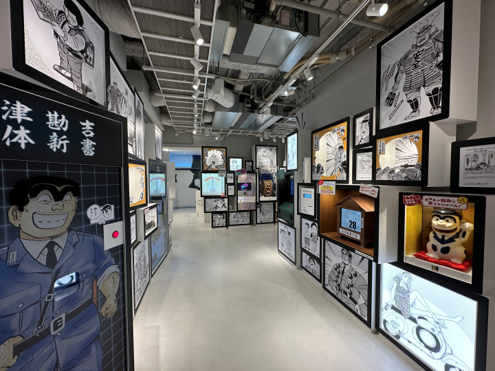 ▲烏龍派出所紀念館陳列許多作者原畫。　圖：葛飾區Ⓒ秋本治・Atelier Bidama／集英社／提供