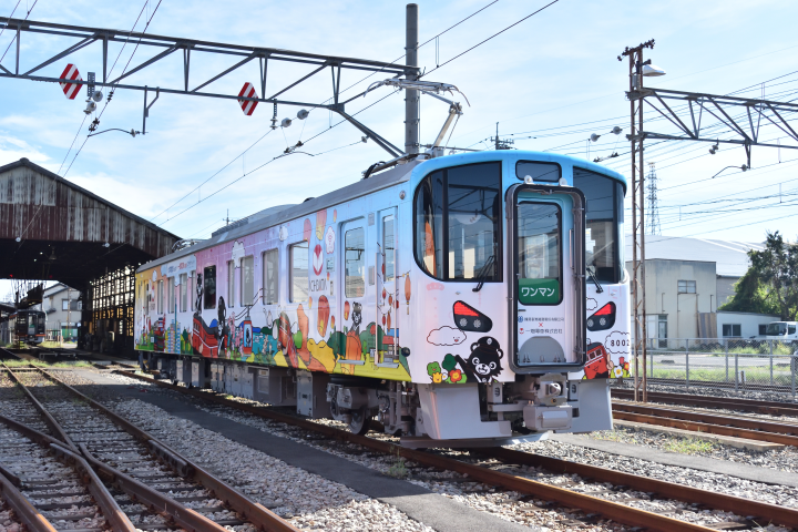 台灣主題彩繪的一畑電車已正式啟用。　圖：一畑電車株式會社／提供