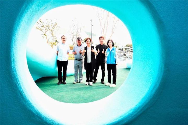 ▲「天空遊戲場」設計概念是以「雲朵」以及「灰面鵟鷹」為靈感，有很多景點可以拍照打卡。　圖：彰化縣政府／提供
