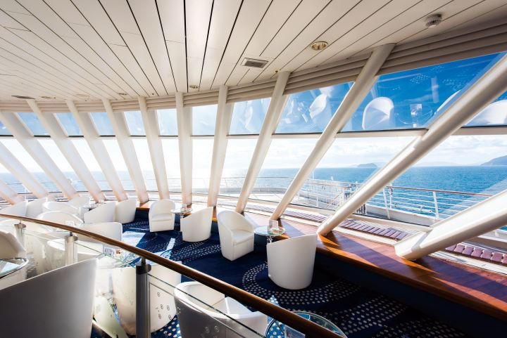 ▲郵輪「飛鳥Ⅱ」以純正日式服務與頂級優雅的設施聞名。　圖：NYK CRUISES CO.,LTD／來源