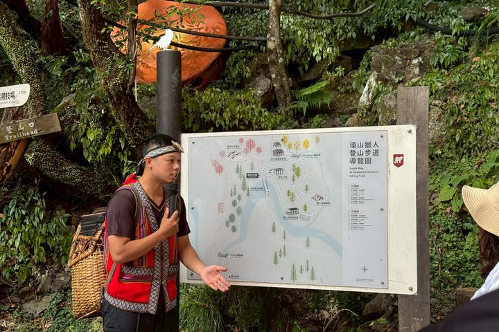 ▲環山獵人步道導覽圖。　圖：臺中市政府觀光旅遊局／提供