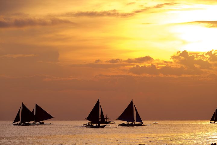 ▲長灘島風帆夕陽美景。 圖:菲律賓觀光部/提供