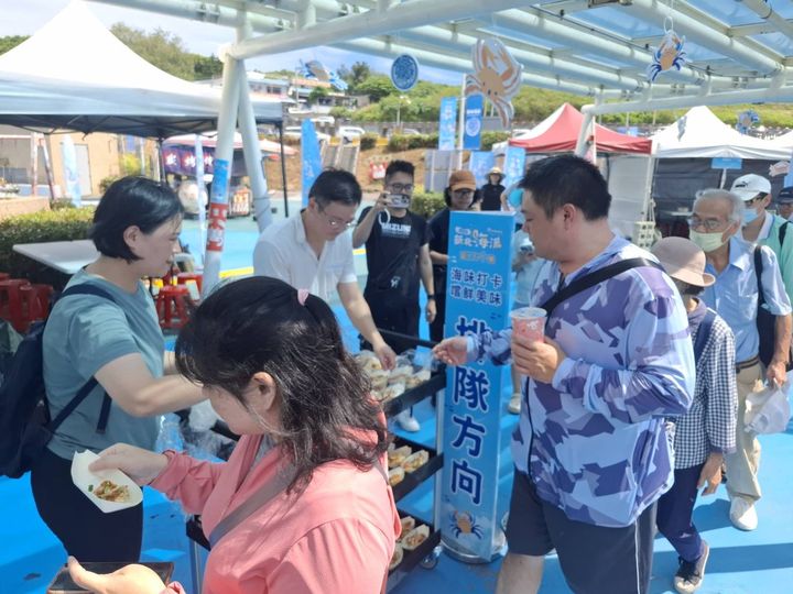 ▲海鮮試吃活動。 圖:新北市政府漁業及漁港事業管理處/提供
