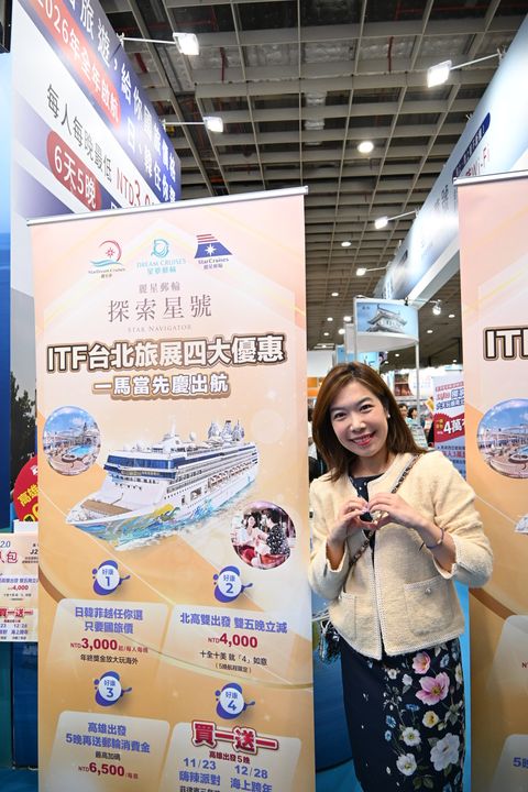 ▲麗星郵輪副總裁徐牧柔。　記者-張偉浩／攝