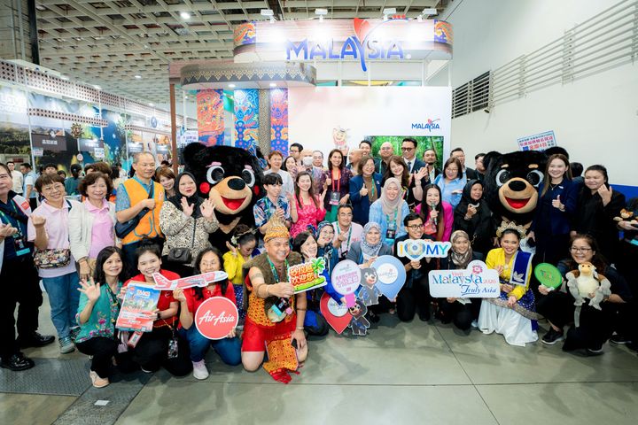 ▲馬來西亞史上最大規模，2025 ITF 台北國際旅展參展陣容～帶動 ITF 旅展熱潮。　圖：馬來西亞觀光局／提供