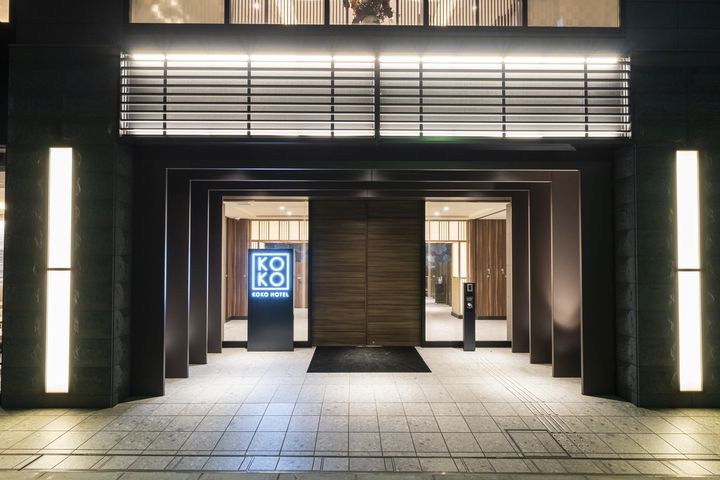 ▲KOKO HOTEL 飯店迎賓入口。　圖：KOKO HOTELS／提供