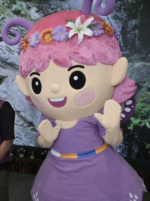 ▲茂管處推出改版IP「紫蝶仙子」，於茂林雙年賞蝶開幕活動以神秘嘉賓身分現身。　圖：交通部觀光署茂林國家風景區管理處／提供