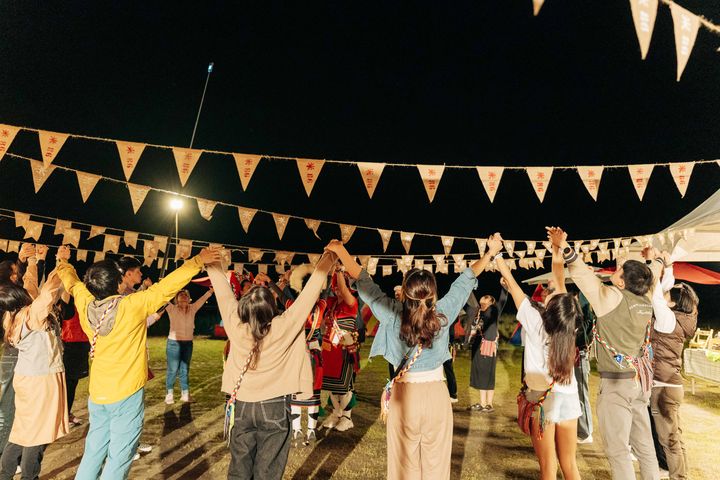 ▲月光下稻田腳印餐桌。　圖：花東縱谷國家風景區管理處／提供