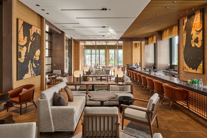 ▲新北北海溫泉洲際酒店－華麗的大廳酒吧。　圖：新北北海溫泉洲際酒店／提供