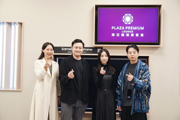 ▲茶會邀約台灣三星電子、海神畫廊攜手合作，體驗多元豐富的藝文氛圍。　圖：環亞機場服務管理集團／提供