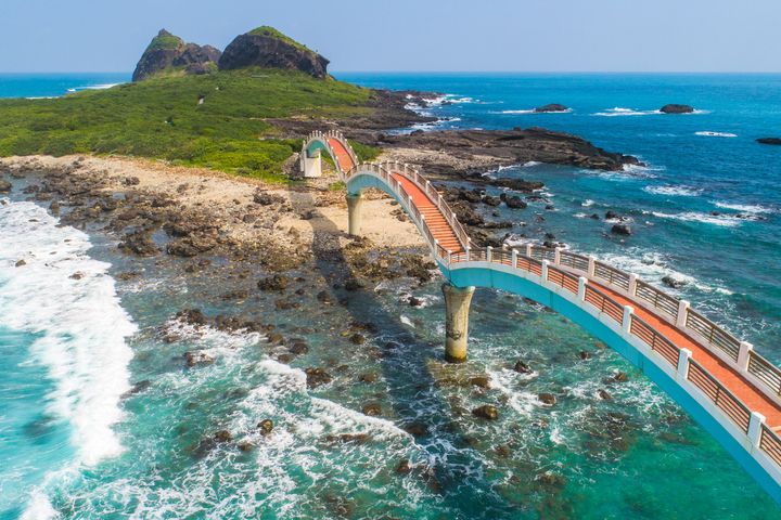 ▲台東縣成功鎮－跨海八拱橋至三仙台島。　圖：花東縱谷國家風景區管理處／提供