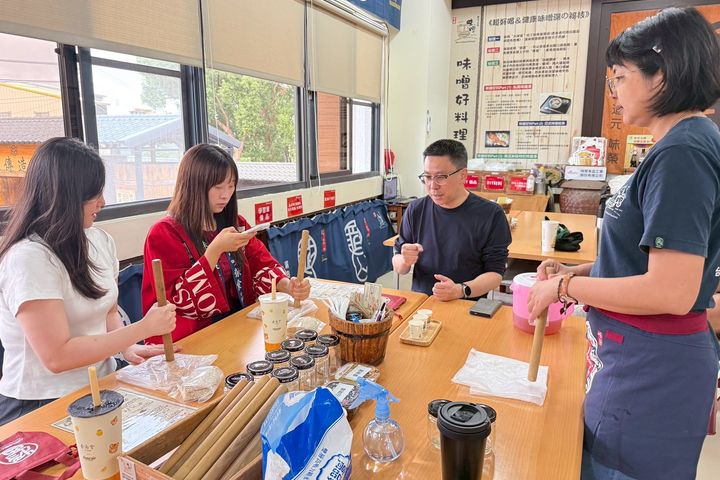 ▲台灣味噌釀造文化館－手作體驗。　圖：台中市政府觀光旅遊局／提供