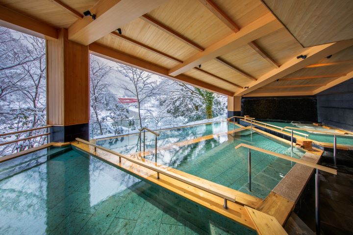 ▲冬季的宇奈月溫泉。　圖：日本富山縣／提供