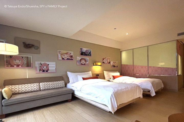 ▲「安妮亞」主題房室內布置照。　圖：知本金聯世紀酒店／提供