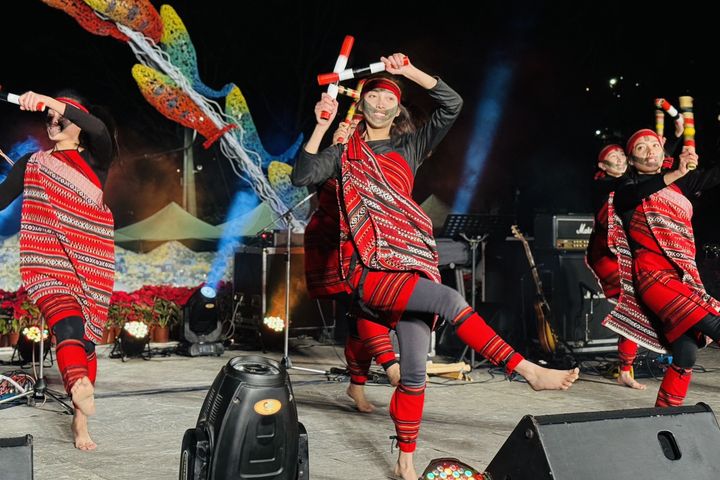 ▲「2025山谷燈光節」原住民表演。　圖：參山國家風景區管理處／提供